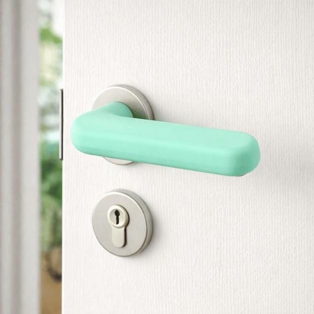 Door handle cover for children 2 pieces - wall protection (bumper) Door handle cover for children 2 pieces - wall protection (bumper) mint