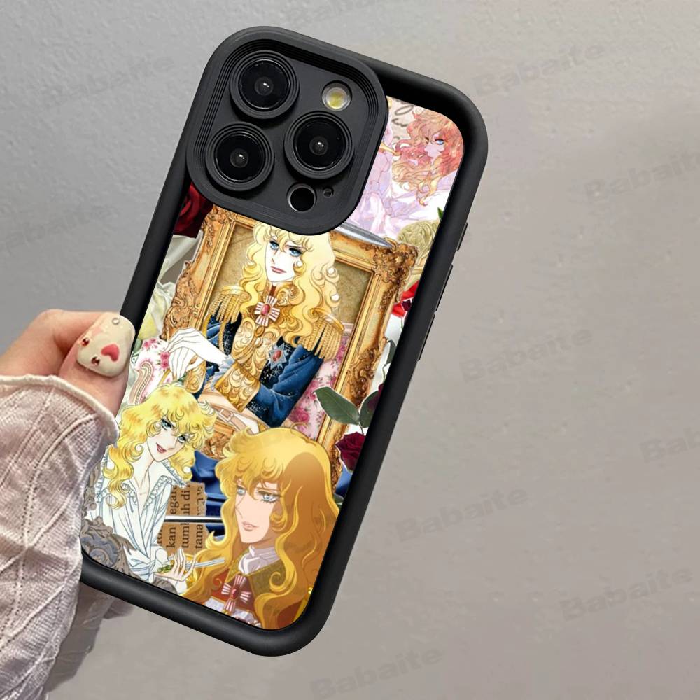Classic Anime The Rose Of Versailles Phone Case For IPhone 17 16 15 14 13 12 11 Pro Max Mini Plus Soft TPU Back Cover