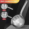 Кастрюля для молока из нержавеющей стали 400–600 мл, кастрюля для супа, прочный ковш для подогрева масла, бытовая посуда с антипригарным покрытием, жаростойкие кастрюли