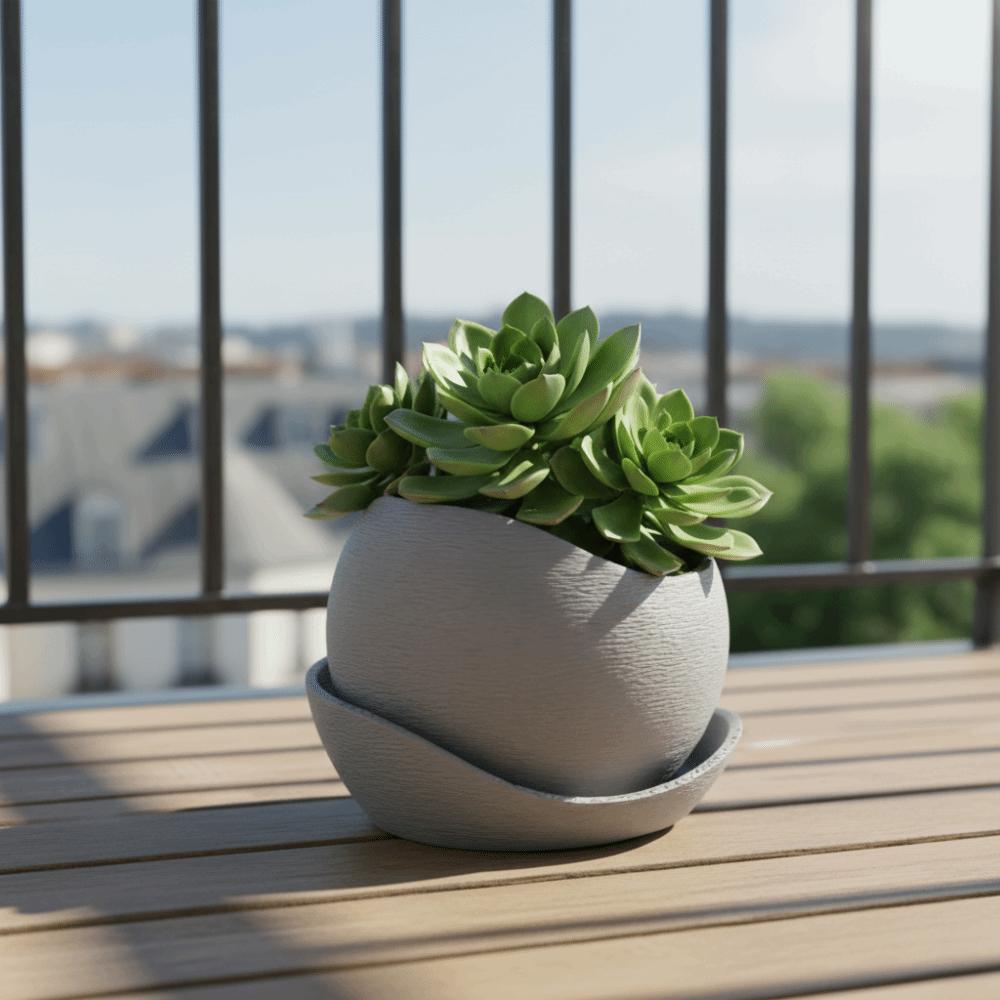 Plastic Irregular Flower Pot Desktop Ornament Plant Container New Flowerpot  Indoor Decor