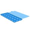 Silicone Ice Cube Tray with Lid 21 Large Cubes Easy Release Foldable Ice Mold Flexible Freezer Mold for Stacking Storage