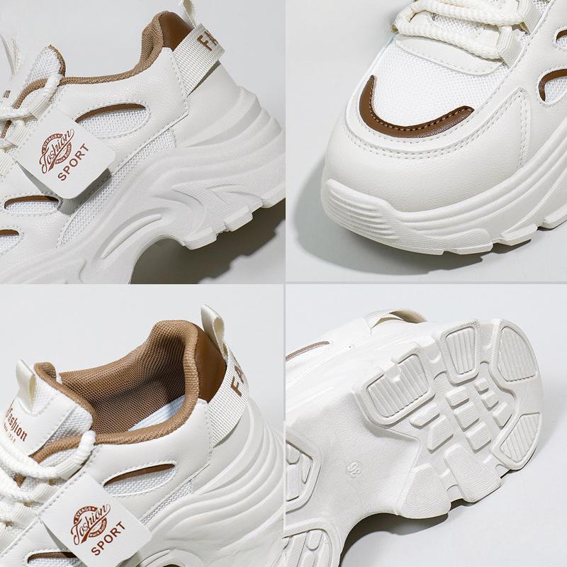 Платформенные кроссовки Dad Shoes Весна Новые Уличные Снимки Студенческие Беговые Кроссовки Увеличивающие Рост Повседневная Обувь