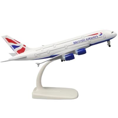 Масштаб 1/400 20 см Модель самолета British Airways A380 Металлические игрушечные самолеты Коллекционный подарок от Aviation Коллекционный самолет