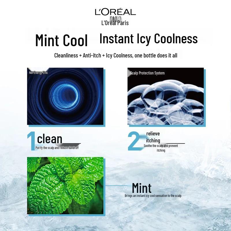 L'Oreal Men Expert Anti-Dandruff Cooling Mint Shampoo