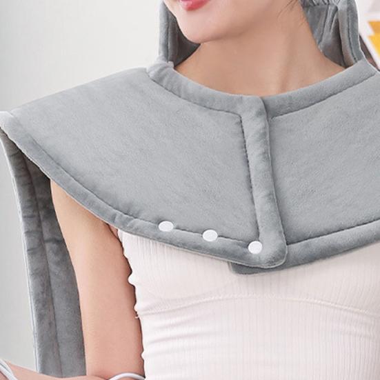 Электрогрелка, мгновенный подогрев, для шеи, плеч, спины, облегчение боли, утяжеленная электрическая грелка с проводным пультом дистанционного управления для мужчин, женщин, мам, пап