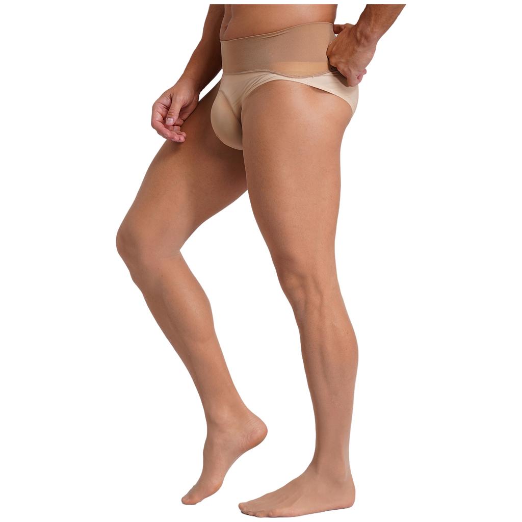 Мужские Ультратонкие Эластичные Колготки Чулки С Высокой Талией Бесшовные Прозрачные Леггинсы Одежда Для Сна