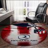Atletico Madrid Print Round Rug, Washable Floor Carpet, For Entryway Dorm Laundry Room Office Study, Home Decor Birthday Christmas Gift