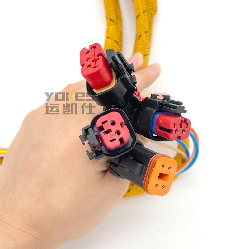 Жгут проводов двигателя C6.6 260-5542 323D 326D Для запчастей Caterpillar Аксессуары для экскаватора Вилки Кабель проводки