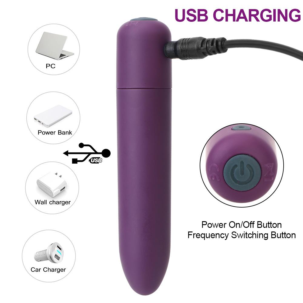 Стимулятор клитора USB перезаряжаемый массажер точки G Мини-вибратор-пуля Дилдо Вибратор Секс-игрушки для женщин
