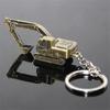 Anti-lost 3D Three-dimensional Key Rings Car Keychain Excavator Keychain Key Pendant Bag Pendants