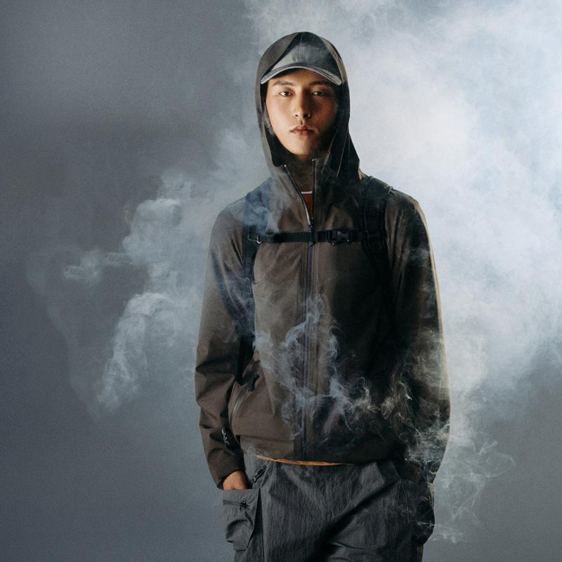 Мужская ветровка Li Ning, водонепроницаемая и ветрозащитная, для сохранения тепла, черная, ACFU007-1