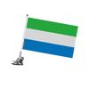 Drapeau - Sierra Leone - 27 X 35 Cm - Mât À Ventouse - Polyester - Impression Recto/verso