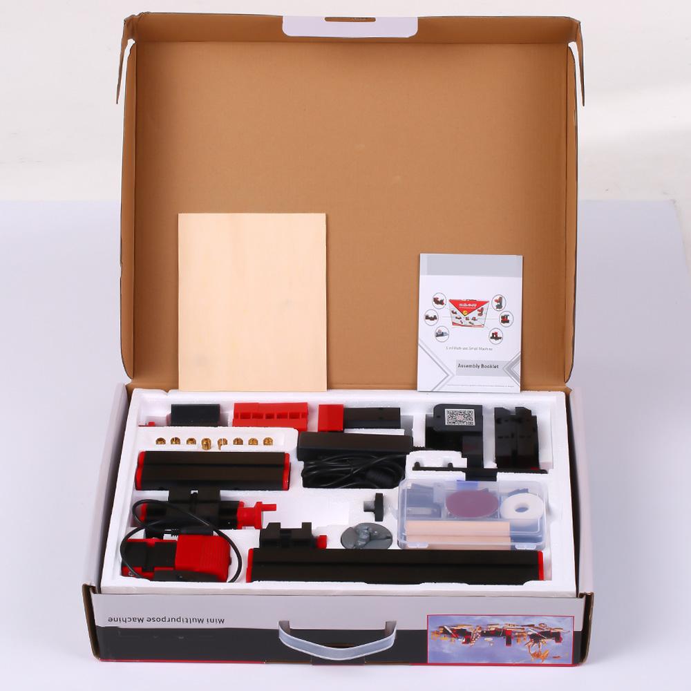 Мини DIY 6 в 1 Многофункциональный моторизованный трансформатор Многоцелевой станок Лобзик шлифовальный станок Дрель