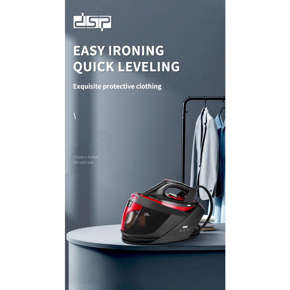 Ручной паровой электрический утюг Бытовая небольшая подвесная гладильная машина Гладильный утюг с керамической нижней пластиной двойного назначения для влажной и сухой уборки