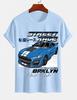 Unisexs Pure Cotton Solid Color Tshirt Casual Crew Neck Short Sleeve Car Street Style Top