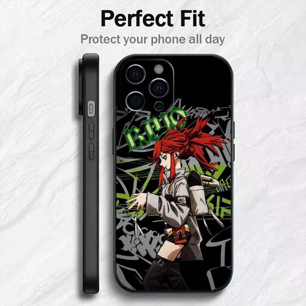 Печатный чехол для телефона G-Gachiakuta для iPhone 17, 16, 15, 14, 13, 12 Plus, Max, Мягкий силиконовый, Черный