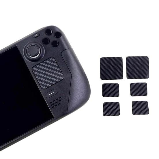 6Pcs/Set Touchpad Protective Sticker Compatible for Steam Deck Waterproof PVC Game Console Trackpad Protector Textured Skin Gaming Accessories
