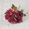 Rose Artificial Peony Flowers Landscape Silk Hydrangea Fashion Bridal Bouquet  Wedding Arrangements