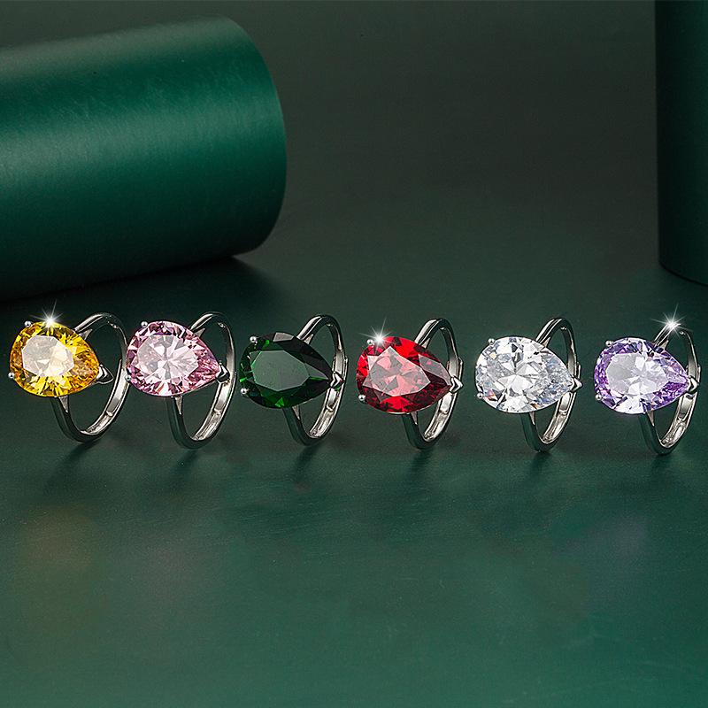 Sace Gems Классическое кольцо из медного сплава с цирконом, женские ювелирные изделия, свадебный подарок для вечеринки