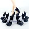 Black Spider Web Fashion Doll Shoes for Monster High Dolls High Heel Shoes Doll Accessories For 1/6 Demon Monster Doll DIY Toys