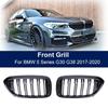Front Racing Kidney Grille for Bmw 5 Series G30 G38 525I 530I 540I 550I 2017- M-Performance Bumper 2 Slat Grill Replacemt