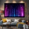 2D planar banner, 1 piece of a dazzling purple and blue stage-themed background, party banner, home decoration