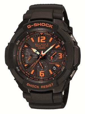 Мужские радиоуправляемые часы Casio GRAVITYMASTER Solar Black GW-3000B-1AJF,