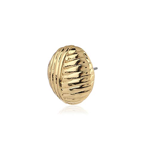 Позолоченные серьги-гвоздики круглой формы Estele Collection для девочек и женщин