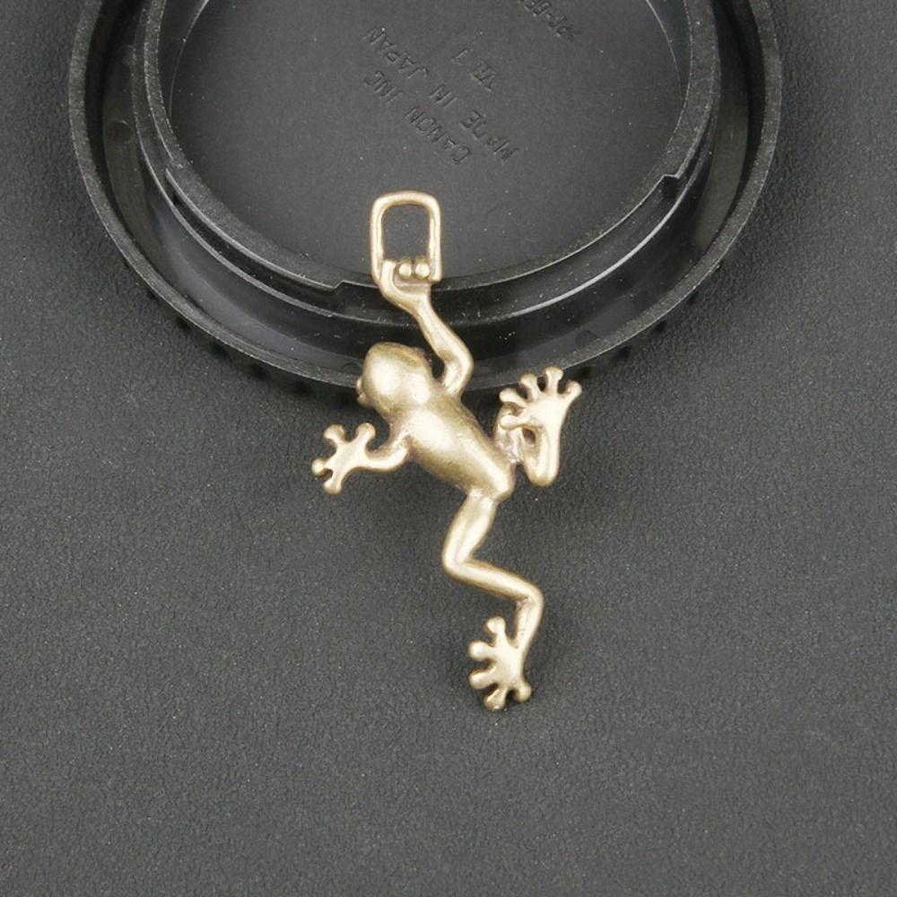 Solid Brass Simulation Insects Frog Tea Pet Retro Miniatures Figurines For Home Decor