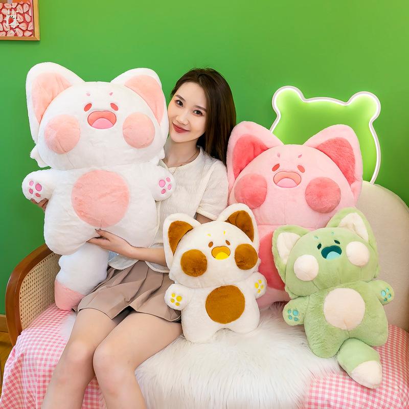 Кукла котенок Дуду, плюшевая игрушка, милая кукла котенок, спящая подушка для бросания