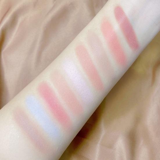 Monochrome Peach Blush Long-Lasting Matte Finish Smooth Waterproof Blush for Natural Delicate Cheeks