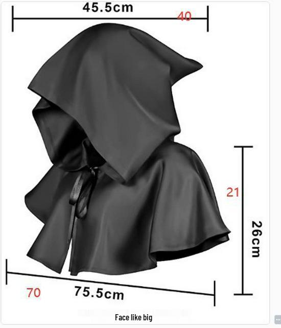 Popular Halloween Monk Grim Reaper Cloak with Hood - Adult Medieval Costume