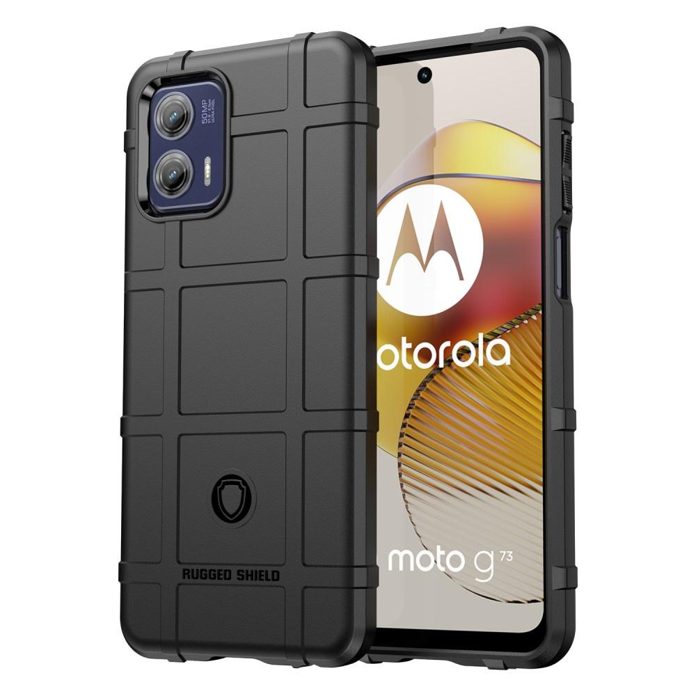 Case for Motorola Moto G73 5G, Rugged Shield, Black