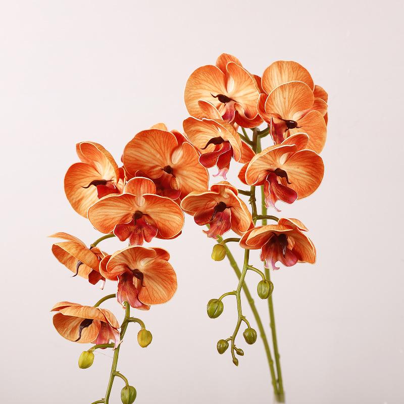 Simulation Phalaenopsis, retro high-grade silicone cotton cherry blossoms, wedding decoration lip Phalaenopsis simulation flower