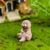 1 PC DIY Fairy Garden Home Decor Miniature Water Dog Otters Figurine Micro Landscape Animal Model