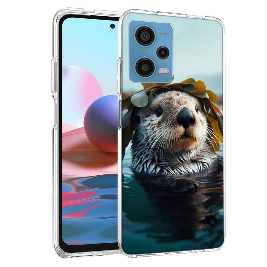 Otters, Wild Animals Phone Case For Redmi Note 13 12 14 15 Pro Plus 13R 11 11T 11E 11S 10 Pro 10S 9 9S Cover Cell Clear TPU Capa