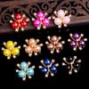 Pearl 10x Flatback Rhinestone Crystal Flower Button Pink Embellishment Accessories