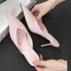 Сексуальные элегантные женские туфли-лодочки с заостренным носком, модные туфли на тонком высоком каблуке, стриптизерша, женская обувь