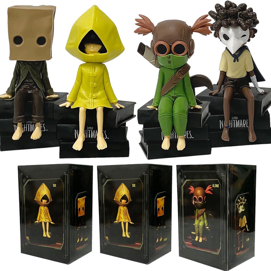 Little Nightmares Фигурка Six/Mono/Leon Желтый дождевик Аниме Игра Фигурка-экшен Коллекционная модель Игрушка ПВХ Экшен Для подарков взрослым