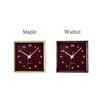 KATOMOKU muku square clock km-144HMRC Wood Maple Wall Clock with Continuous Second Hand (Radio-Controlled Clock)