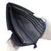 Inden Long Bundle Navy Blue X White Hydrangea Pattern [Indenya] Wallet, A, L-shaped Zipper, Deerskin, Lacquer, 2315-14-174