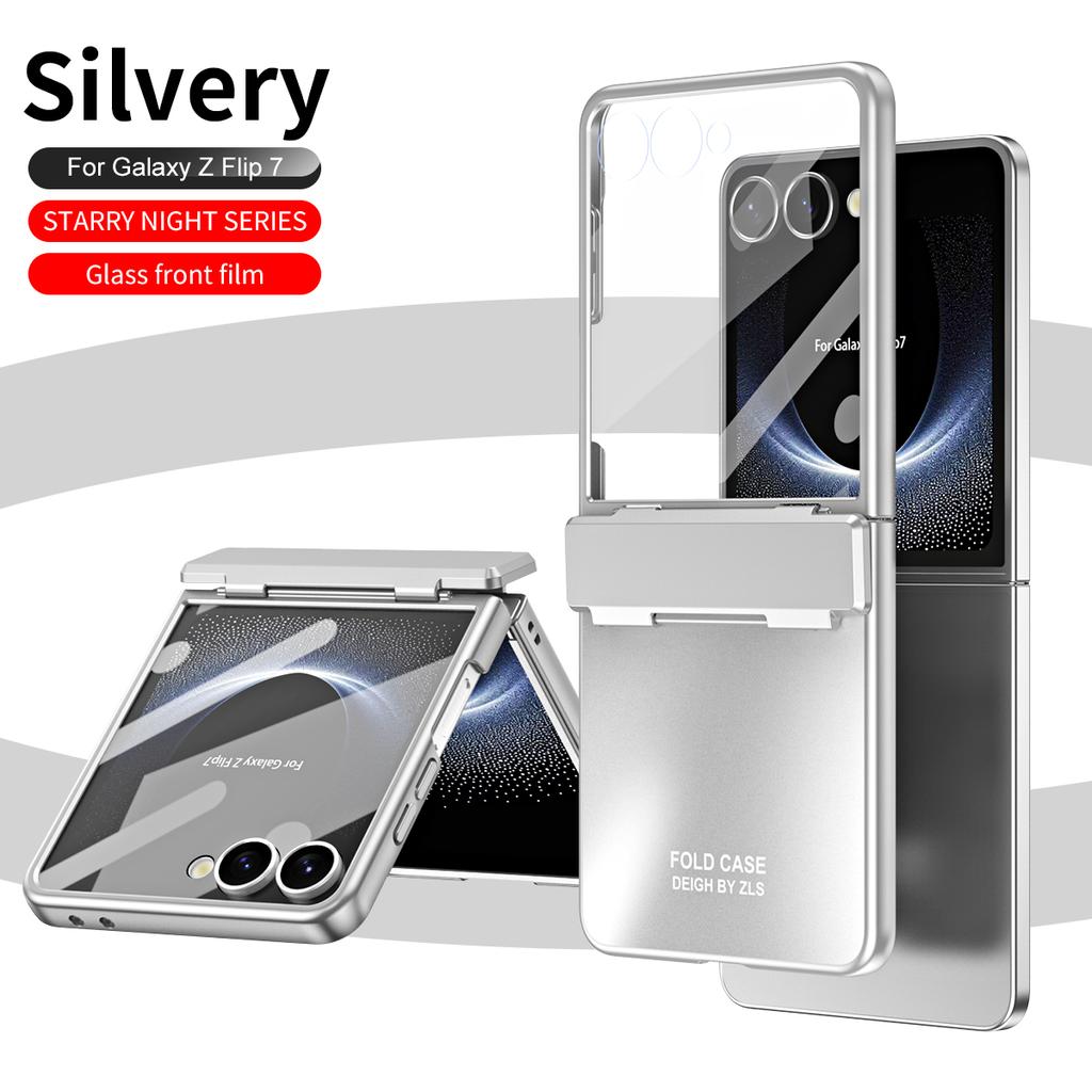 Для Samsung Galaxy Z Flip 7 Серия Star Покрытие PC Противоударный Противоотпечатки Пальцев Противоскользящий Чехол для Телефона