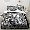 Satanic Satan Devil Bedding Set Boys Girls Twin Queen Size Duvet Cover Pillowcase Bed Kids Adult Fashion Home Textile