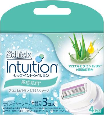 Schick Schick Intuition Сменные лезвия для бритвы для чувствительной кожи для женщин (3 куска)