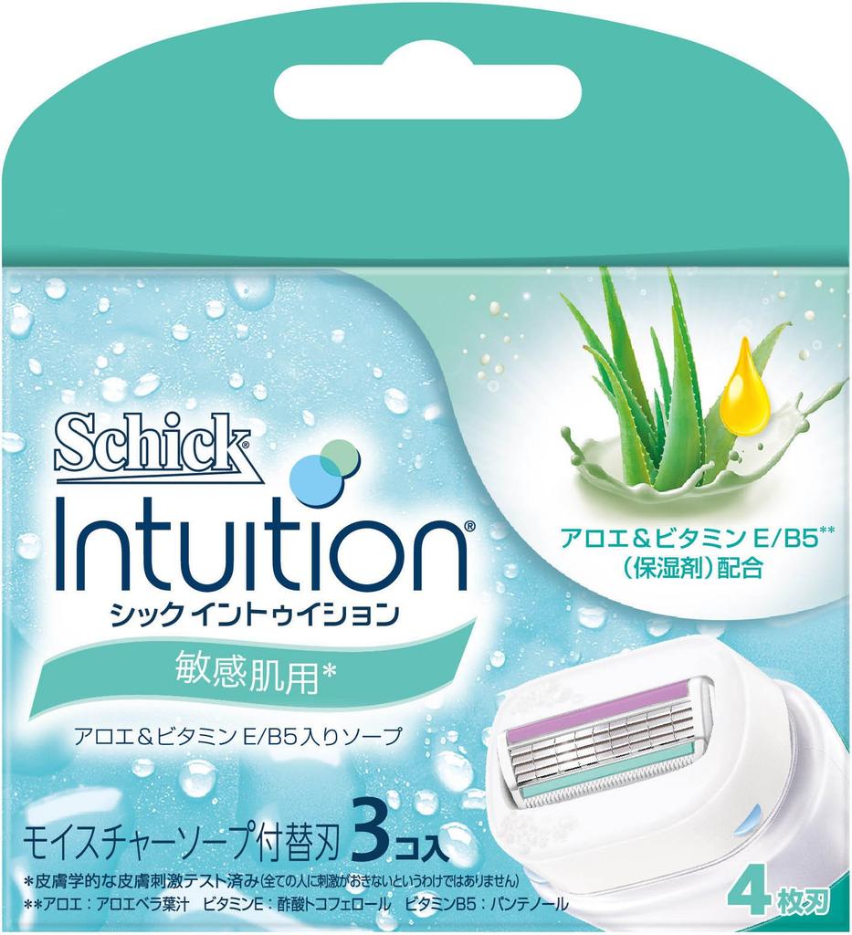 Schick Schick Intuition Сменные лезвия для бритвы для чувствительной кожи для женщин (3 куска)