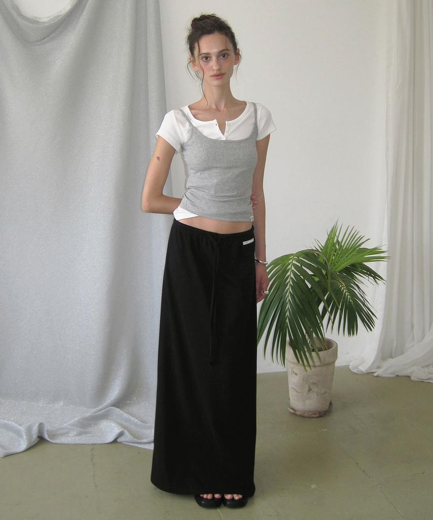 Eopaeleolakaibeu Softie Maxi Banding Skirt - Black