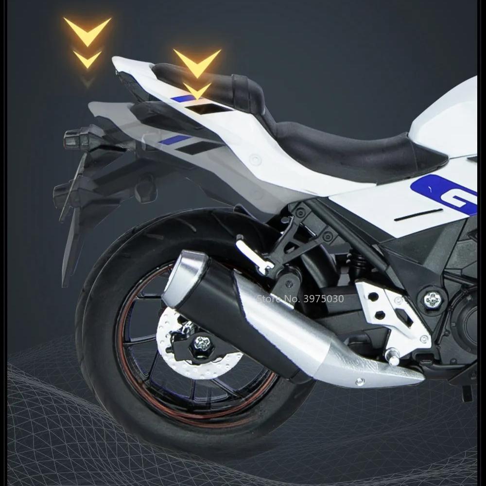 1/12 масштаб Suzuki GSX-250R металлическая модель игрушечного сплава литой игрушечный симулятор мотоцикла со светом и звуком коллекция для детей подарок