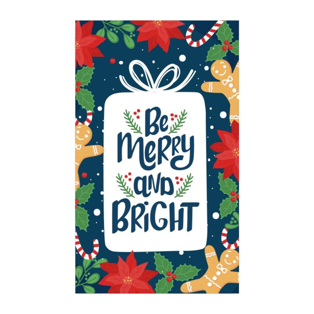 50 шт. Вкладыш Открытка для поздравлений 5,4*9 см Открытка для заметок Подарок Рождественские открытки С Рождеством