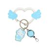 Sanrio Hello Kitty Acrylic Carabiner with Reel Blue (Sparkling Angel) NEW