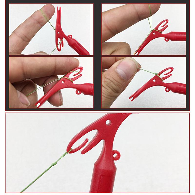 Инструмент для удаления крючков в форме ручки, инструмент для быстрого завязывания узлов 3 в 1, инструмент для рыбалки с несколькими петлями